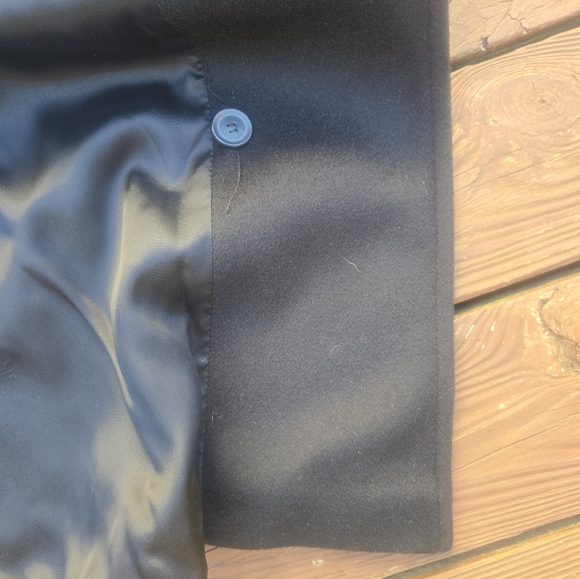 Larry Levine- Black- Maxi- Wool Coat- Size 10 - Picture 10 of 11